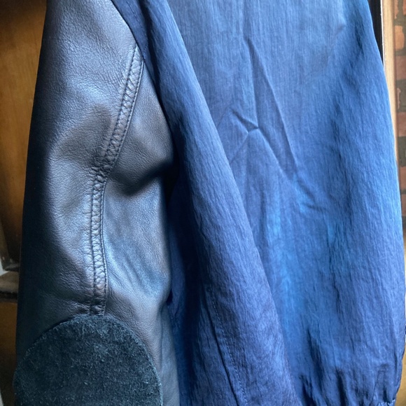 ACNE STUDIOS bomber jacket with leather sleeves Mens Small/M or - Woman Medium - Picture 4 of 13